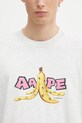 AAPE t-shirt bawełniany Theme Main szary AAPTEM1751XAP