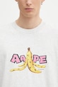 AAPE t-shirt bawełniany Theme Main szary AAPTEM1751XAP