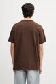 Odzież Sporty & Rich H&W Crest t-shirt bawełniany męski TO04365241BR03 brązowy