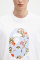 A Bathing Ape t-shirt bawełniany Vacation Pattern APE Head biały 1L30110335