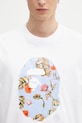 A Bathing Ape t-shirt bawełniany Vacation Pattern APE Head biały 1L30110335