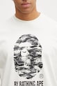 A Bathing Ape t-shirt bawełniany Palm Tree Camo beżowy 1L30110341