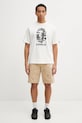 A Bathing Ape t-shirt bawełniany Palm Tree Camo 1L30110341 beżowy