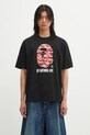 A Bathing Ape t-shirt bawełniany Palm Tree Camo nadruk czarny 1L30110341