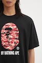 A Bathing Ape t-shirt bawełniany Palm Tree Camo czarny 1L30110341