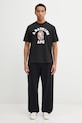 A Bathing Ape t-shirt bawełniany Multi Logo College 1L30110358 czarny