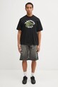 A Bathing Ape t-shirt bawełniany Milo College Relaxed 2L30110302 czarny