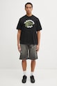 A Bathing Ape t-shirt bawełniany Milo College Relaxed 2L30110302 czarny