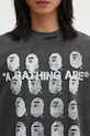 A Bathing Ape t-shirt bawełniany Garment Dye Logo czarny 1L30109348