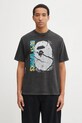 A Bathing Ape t-shirt bawełniany Garment Dye wzorzyste czarny 1L30109350