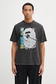 A Bathing Ape t-shirt bawełniany Garment Dye wzorzyste czarny 1L30109350
