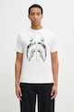 A Bathing Ape t-shirt bawełniany ABC Camo Shark nadruk biały 1L30110008