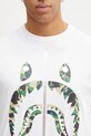 A Bathing Ape t-shirt bawełniany ABC Camo Shark biały 1L30110008