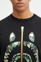 A Bathing Ape t-shirt bawełniany ABC Camo Shark czarny 1L30110008