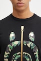 A Bathing Ape t-shirt bawełniany ABC Camo Shark czarny 1L30110008
