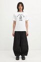 A Bathing Ape t-shirt bawełniany 1st Camo College 1L30110012 biały