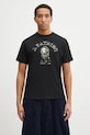A Bathing Ape t-shirt bawełniany 1st Camo College nadruk czarny 1L30110012