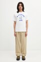 A Bathing Ape t-shirt bawełniany Palm Tree Camo College 1L30110025 biały