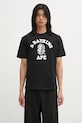 A Bathing Ape t-shirt bawełniany Palm Tree Camo College nadruk czarny 1L30110025