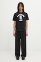 A Bathing Ape t-shirt bawełniany Palm Tree Camo College 1L30110025 czarny