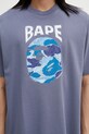 A Bathing Ape t-shirt bawełniany ABC Camo Hand Draw APE Head szary 001TEL301340M