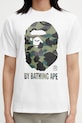 Pamučna majica A Bathing Ape 1st Camo bijela 001TEL801013M