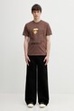 A Bathing Ape t-shirt bawełniany By Bathing Ape 001TEL801002M brązowy