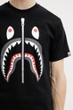 A Bathing Ape t-shirt bawełniany Shark czarny 001TEL801003M
