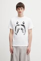 A Bathing Ape t-shirt bawełniany City Camo Shark nadruk biały 001TEL801027M