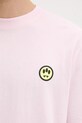 Barrow t-shirt bawełniany F5BWUATH059 różowy