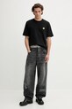 Barrow t-shirt bawełniany F5BWUATH059 czarny AW25