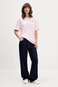 Barrow t-shirt bawełniany F5BWUATH070 różowy AW25