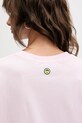 Barrow t-shirt bawełniany F5BWUATH070 różowy