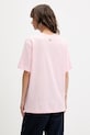 Barrow t-shirt bawełniany F5BWUATH070 różowy