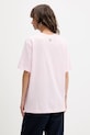 Βαμβακερό μπλουζάκι Barrow F5BWUATH070 ροζ