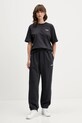 Barrow t-shirt bawełniany F5BWUATH070 szary AW25