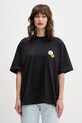 Odzież Barrow t-shirt bawełniany F5BWUATH124 czarny