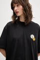 Barrow t-shirt bawełniany czarny F5BWUATH124