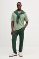 Odzież Lacoste t-shirt bawełniany TH7744 zielony