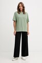 Lacoste t-shirt bawełniany zielony TH7744