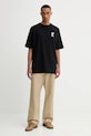 Kaotiko t-shirt bawełniany AR003.01.G002 czarny AW25