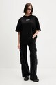 Kaotiko t-shirt bawełniany AR090.01.G002 czarny AW25