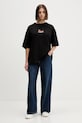 Kaotiko t-shirt bawełniany AR052.02.G002 czarny AW25