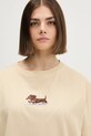 Kaotiko t-shirt bawełniany beżowy AR052.01S.G002