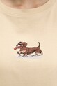 Kaotiko t-shirt bawełniany AR052.01S.G002 beżowy