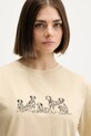 Kaotiko t-shirt bawełniany beżowy AR054.01.G002