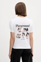 Kaotiko t-shirt bawełniany nadruk biały AR009.01.M002