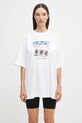 Бавовняна футболка Martine Rose Oversized S/S 621JE06000F білий AW25