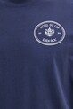 Sporty & Rich t-shirt bawełniany Kennedy Crest granatowy TO04360666BL106