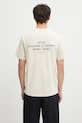 Sporty & Rich t-shirt bawełniany Kennedy Crest TO04360666CR01 beżowy